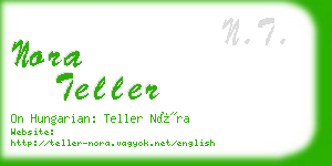 nora teller business card